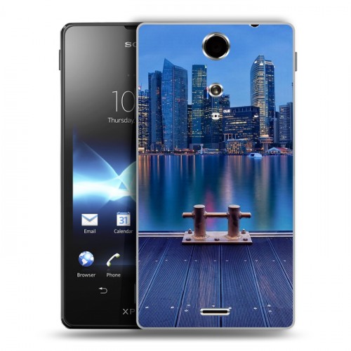 Дизайнерский пластиковый чехол для Sony Xperia TX Сингапур