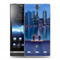 Дизайнерский пластиковый чехол для Sony Xperia S Сингапур