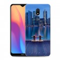 Дизайнерский силиконовый с усиленными углами чехол для Xiaomi RedMi 8A Сингапур