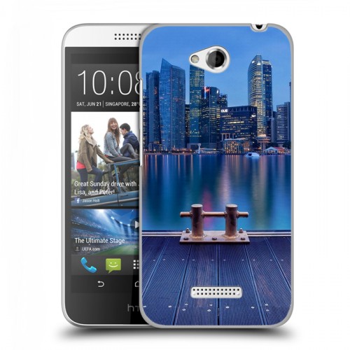 Дизайнерский пластиковый чехол для HTC Desire 616 Сингапур