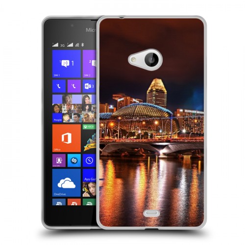 Дизайнерский пластиковый чехол для Microsoft Lumia 540 Сингапур