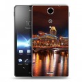 Дизайнерский пластиковый чехол для Sony Xperia TX Сингапур