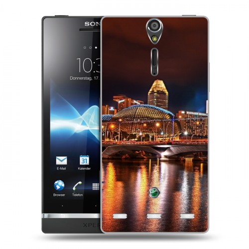 Дизайнерский пластиковый чехол для Sony Xperia S Сингапур