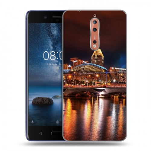 Дизайнерский пластиковый чехол для Nokia 8 Сингапур