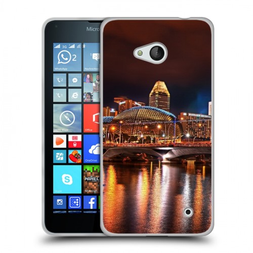 Дизайнерский пластиковый чехол для Microsoft Lumia 640 Сингапур