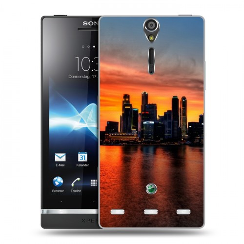 Дизайнерский пластиковый чехол для Sony Xperia S Сингапур