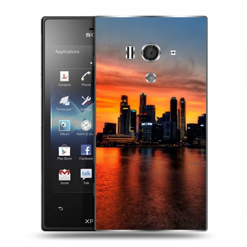 Дизайнерский пластиковый чехол для Sony Xperia acro S Сингапур