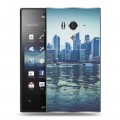 Дизайнерский пластиковый чехол для Sony Xperia acro S Сингапур