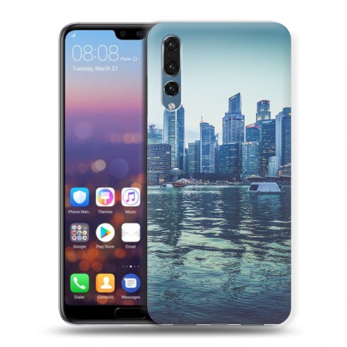 Дизайнерский силиконовый с усиленными углами чехол для Huawei P20 Pro Сингапур