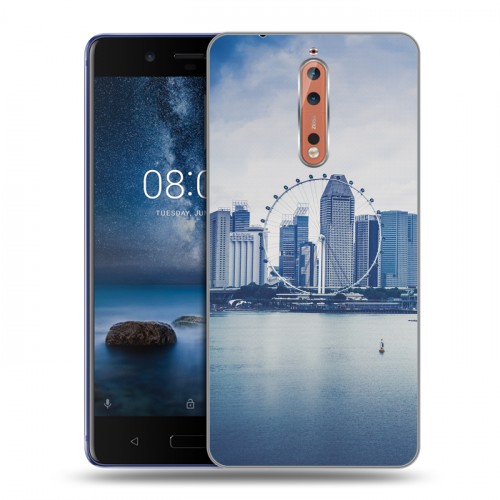 Дизайнерский пластиковый чехол для Nokia 8 Сингапур