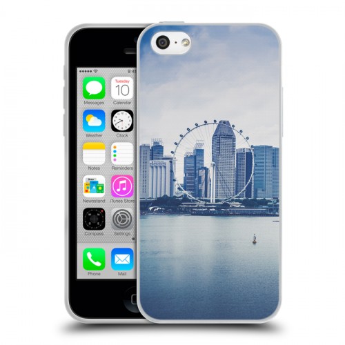 Дизайнерский пластиковый чехол для Iphone 5c Сингапур