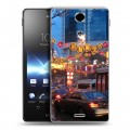 Дизайнерский пластиковый чехол для Sony Xperia TX Сингапур