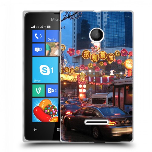 Дизайнерский пластиковый чехол для Microsoft Lumia 435 Сингапур