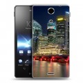 Дизайнерский пластиковый чехол для Sony Xperia TX Сингапур