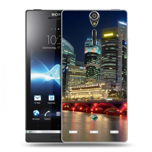 Дизайнерский пластиковый чехол для Sony Xperia S Сингапур