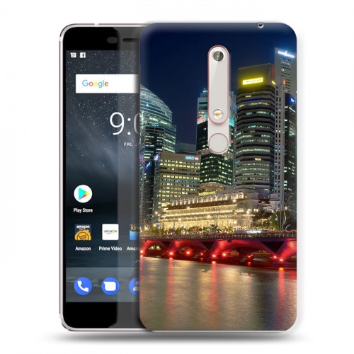 Дизайнерский пластиковый чехол для Nokia 6 (2018) Сингапур
