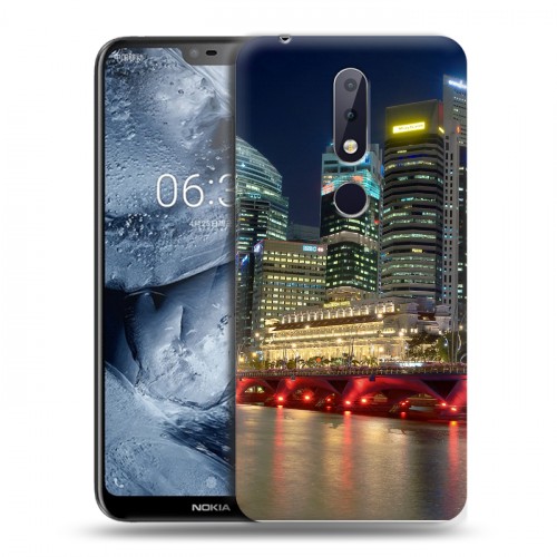 Дизайнерский пластиковый чехол для Nokia 6.1 Plus Сингапур