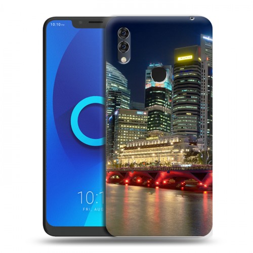 Дизайнерский силиконовый чехол для Alcatel 5V Сингапур