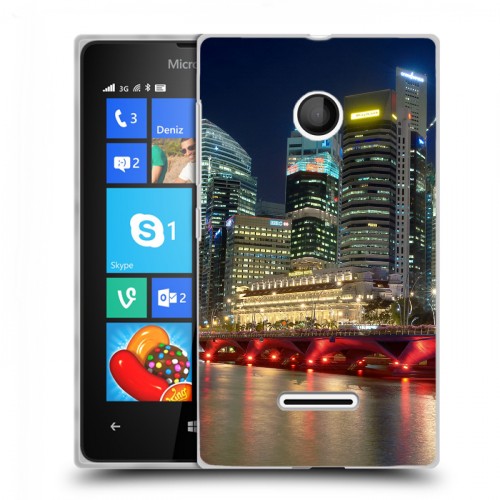 Дизайнерский пластиковый чехол для Microsoft Lumia 435 Сингапур