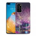 Дизайнерский силиконовый с усиленными углами чехол для Huawei P40 Сингапур