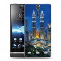 Дизайнерский пластиковый чехол для Sony Xperia S Сингапур