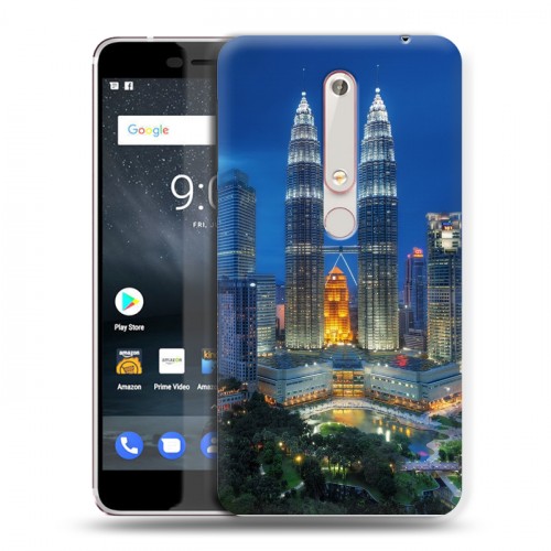 Дизайнерский пластиковый чехол для Nokia 6 (2018) Сингапур