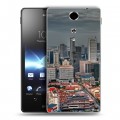 Дизайнерский пластиковый чехол для Sony Xperia TX Сингапур