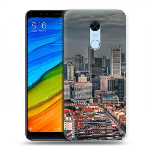 Дизайнерский пластиковый чехол для Xiaomi RedMi 5 Plus Сингапур