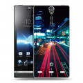 Дизайнерский пластиковый чехол для Sony Xperia S Токио