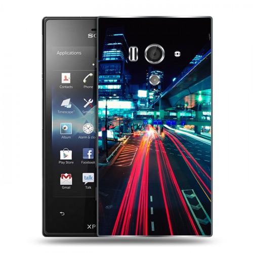 Дизайнерский пластиковый чехол для Sony Xperia acro S Токио