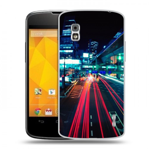 Дизайнерский пластиковый чехол для LG Google Nexus 4 Токио