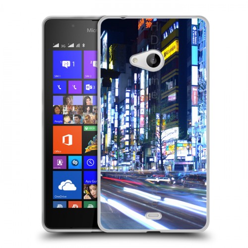 Дизайнерский пластиковый чехол для Microsoft Lumia 540 Токио