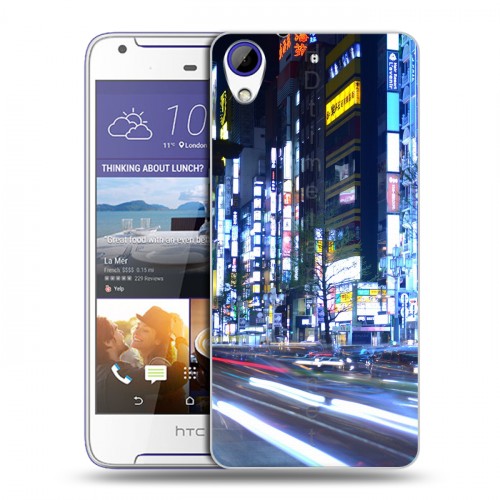 Дизайнерский пластиковый чехол для HTC Desire 830 Токио