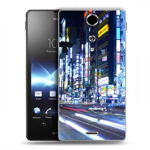 Дизайнерский пластиковый чехол для Sony Xperia TX Токио