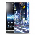 Дизайнерский пластиковый чехол для Sony Xperia S Токио