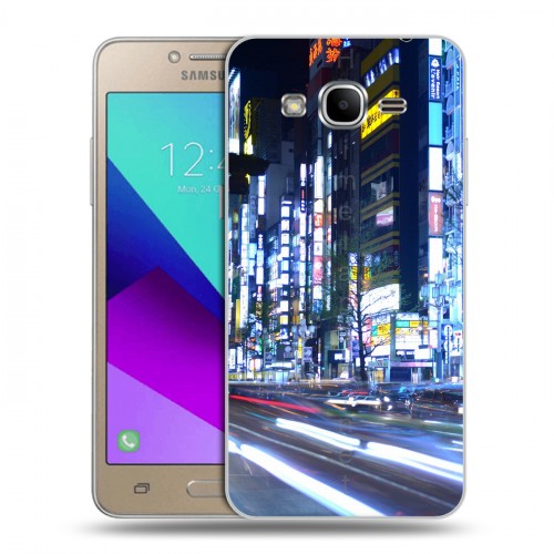 Дизайнерский силиконовый с усиленными углами чехол для Samsung Galaxy J2 Prime Токио