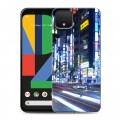 Дизайнерский пластиковый чехол для Google Pixel 4 Токио