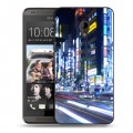 Дизайнерский пластиковый чехол для HTC Desire 700 Токио