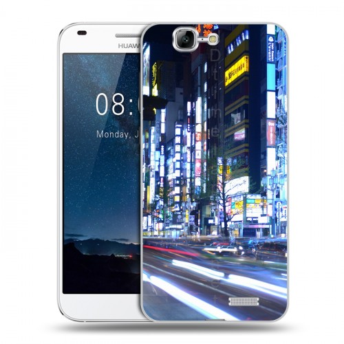 Дизайнерский пластиковый чехол для Huawei Ascend G7 Токио