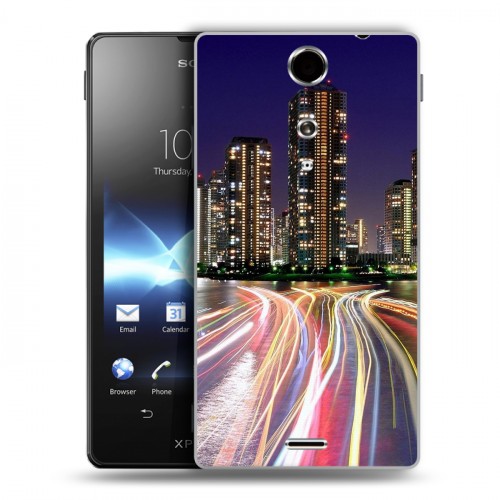 Дизайнерский пластиковый чехол для Sony Xperia TX Токио