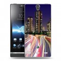 Дизайнерский пластиковый чехол для Sony Xperia S Токио