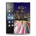 Дизайнерский пластиковый чехол для Sony Xperia acro S Токио