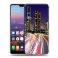 Дизайнерский силиконовый с усиленными углами чехол для Huawei P20 Pro Токио