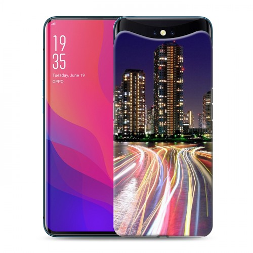 Дизайнерский силиконовый чехол для OPPO Find X Токио