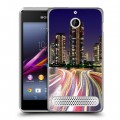 Дизайнерский силиконовый чехол для Sony Xperia E1 Токио