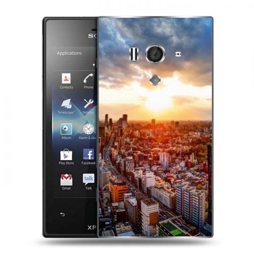 Дизайнерский пластиковый чехол для Sony Xperia acro S Токио