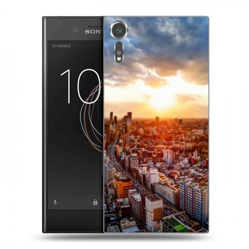 Дизайнерский пластиковый чехол для Sony Xperia XZs Токио