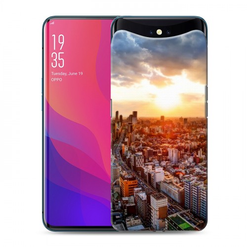 Дизайнерский силиконовый чехол для OPPO Find X Токио