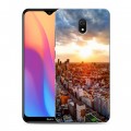 Дизайнерский силиконовый с усиленными углами чехол для Xiaomi RedMi 8A Токио