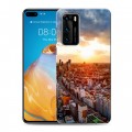 Дизайнерский силиконовый с усиленными углами чехол для Huawei P40 Токио